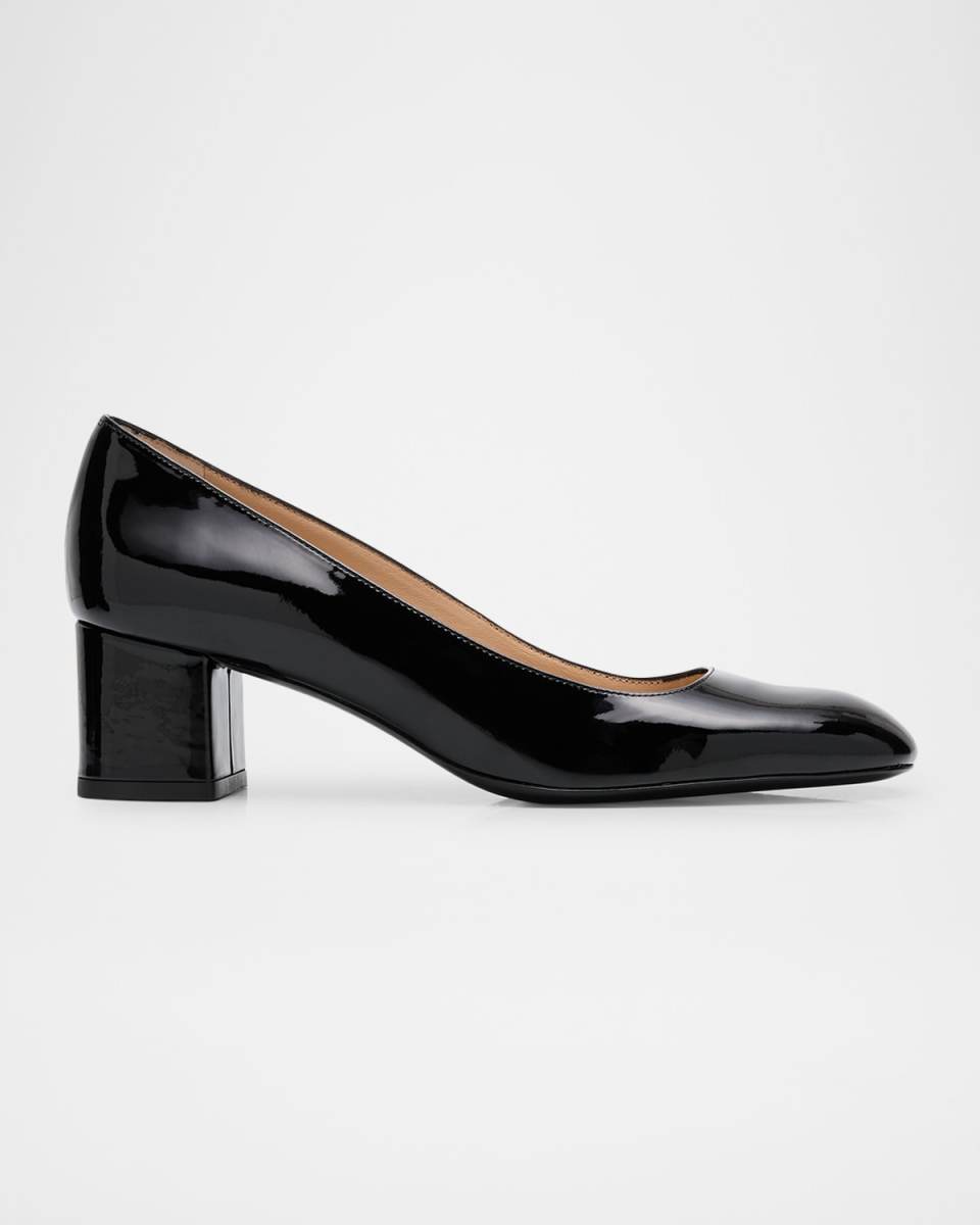 Maeve Patent Block-Heel Pumps